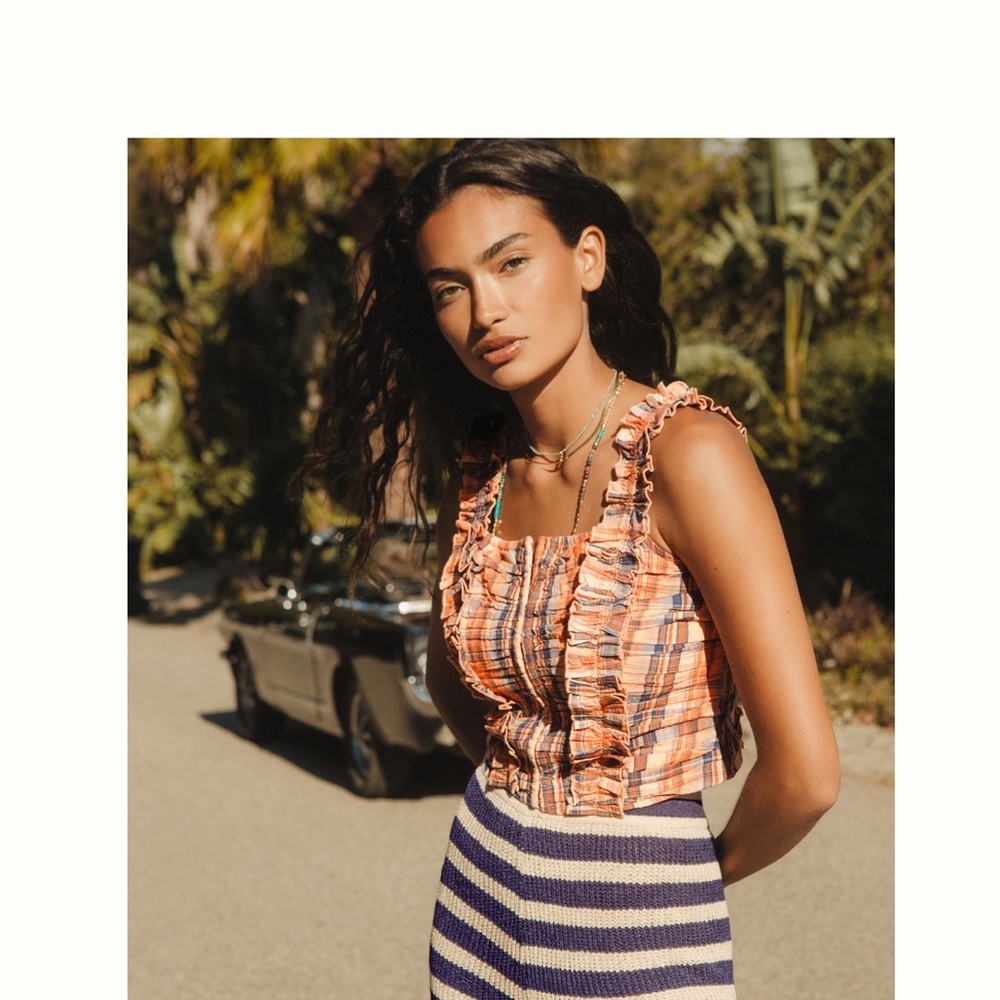 Anthropologie Ruffled Top - Picture 3 of 11